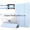 iPad 10.2" Leather Case with Pen Slot & Transparent Acrylic Back