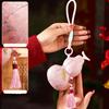 Chinese Style New Years Decoration Traditional Calabash New Year Hanging Ornaments Blessing Good Luck Little Horse Keychain