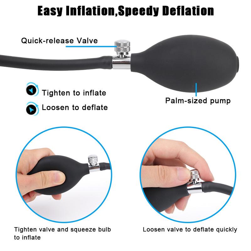 Inflatable Butt Dilator Anal Plug For Women Dildos Vaginal Expander Adult Games Men Anus Sex Toys Couples Tools Erotic Products