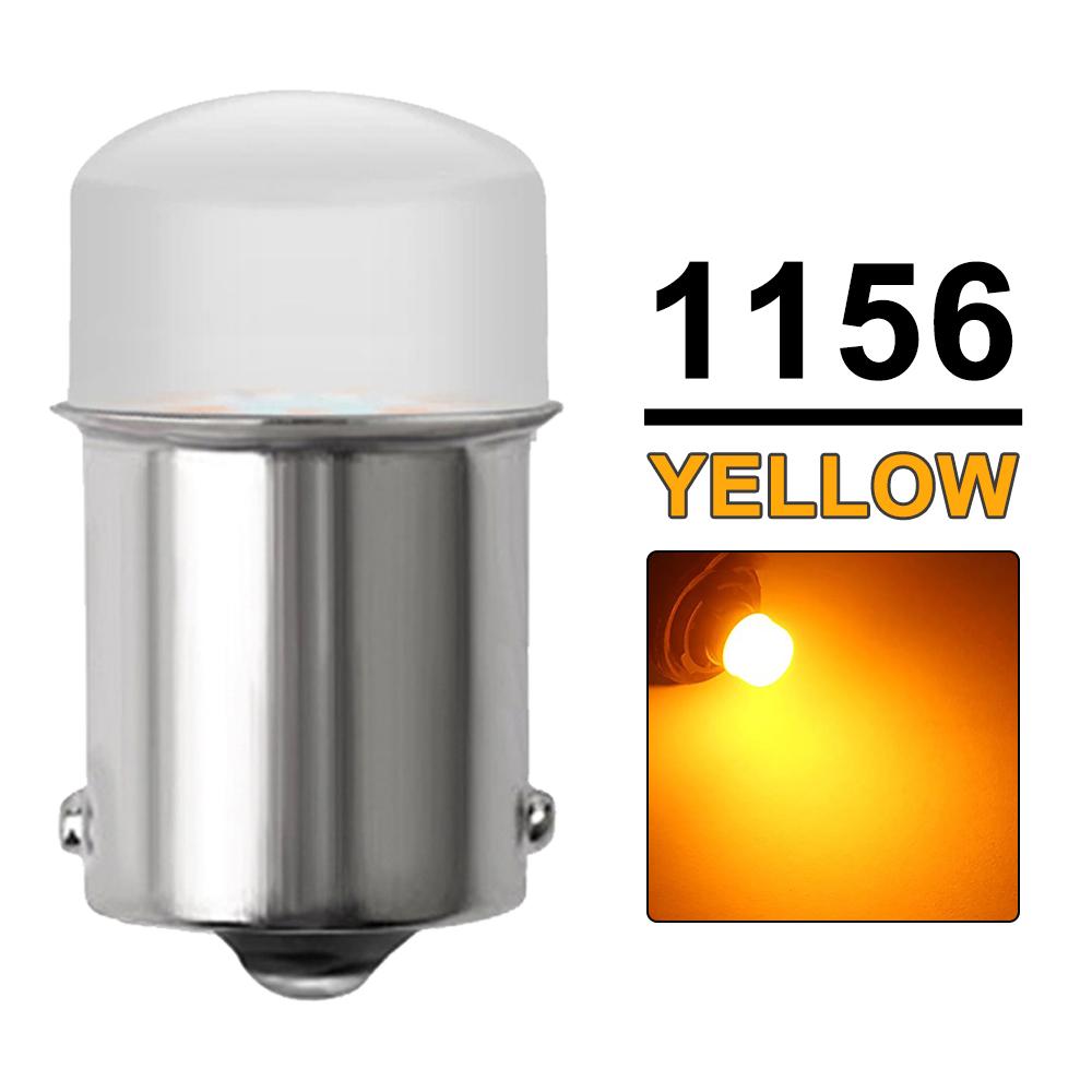2-20 PCS P21W 1156 BA15S 1157 BAY15D LED Bulbs For Turn Signal Parking Backup Lights 800LM 12V 3014-9SMD 6500K White Red Yellow