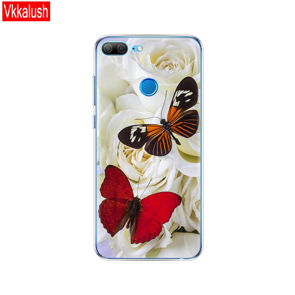 Hülle Handyhülle für Huawei Honor 9 Lite weiches TPU Silikon Rückseite 360 Vollschutz Druck transparent Coque Shell