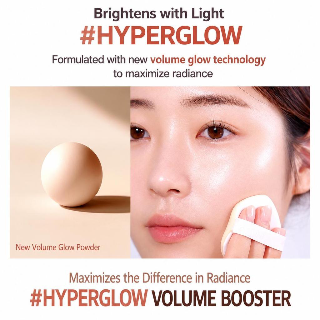 Espoir NEW Be Glow Volume Cushion (Set: Cushion 13g + Refill 13g)  (10 Options)