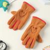 Add Fleece In Autumn and Winter Olympic Fleece Primary School Students Cycling Skin Friendly Outdoor Warm and Cold Proof Cute Gloves