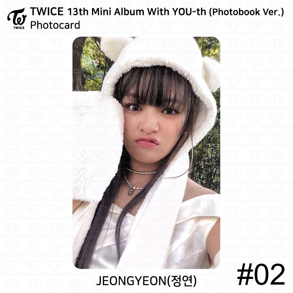 

TWICE 13-й мини-альбом с молодежной фотокарточкой YOU-th, плакатом, пленкой, стикером Jeongyeon KPOP K-POP Photocard - #02