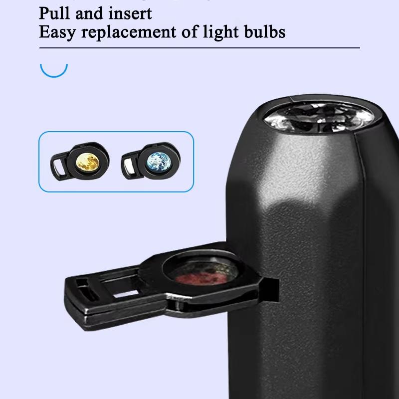 Halloween Skull NightLight Ghost LED USB Projector 360° Rotatable Switchable Pattern Design Dark for Ceiling Wall Night Ambiance