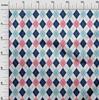 oneOone Cotton Flex Denim Blau Stoff Argyle Check Nähen Handwerk Projekte Stoff Drucke Meterware 40 Zoll