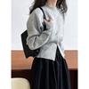 Autumn Round Neck Zipper Design Long Sleeved Knitted Sweater Loose Solid Color Casual Fashion Office Pullover Women Sweaters Female Clothing