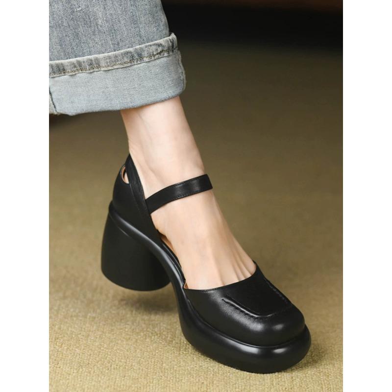 

Модные белые туфли-лодочки на платформе для женщин на очень высоком каблуке с пряжкой на ремешке, туфли Мэри Джейн для женщин в готическом стиле на толстом каблуке для вечеринок 37 чёрный
