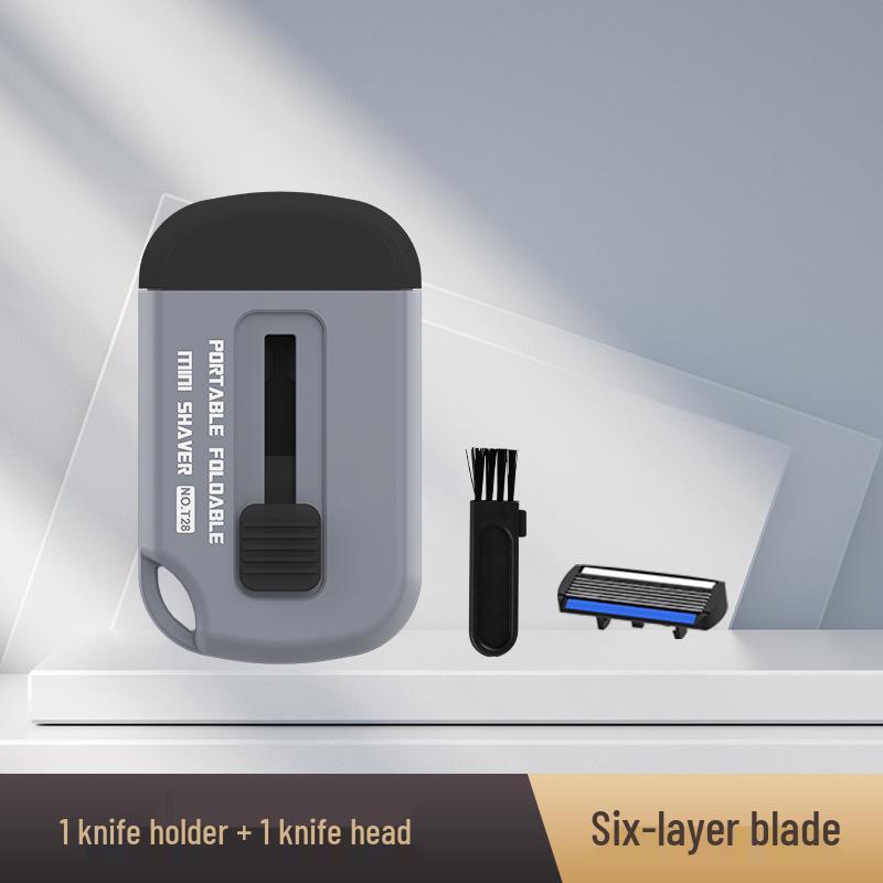 Razor Manual 5-Blade Retractable Portable Shaver for Men and Women's Hair Removal