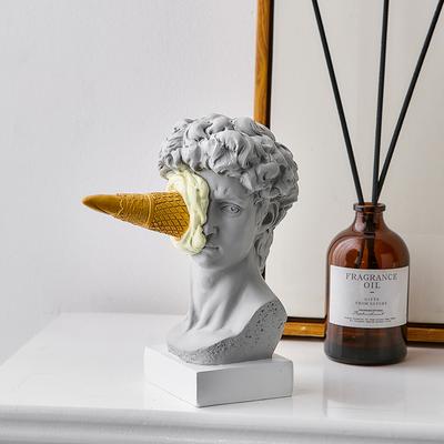 Figurine nordique moderne ornement crème glacée David Figurine décor à la maison Sculpture bureau étagère bureau Art décoration David Statue