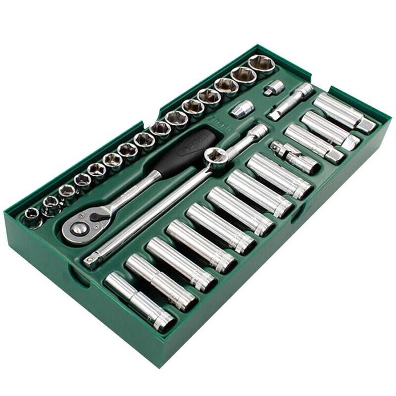 SATA 33-Piece 10mm Socket Wrench Set