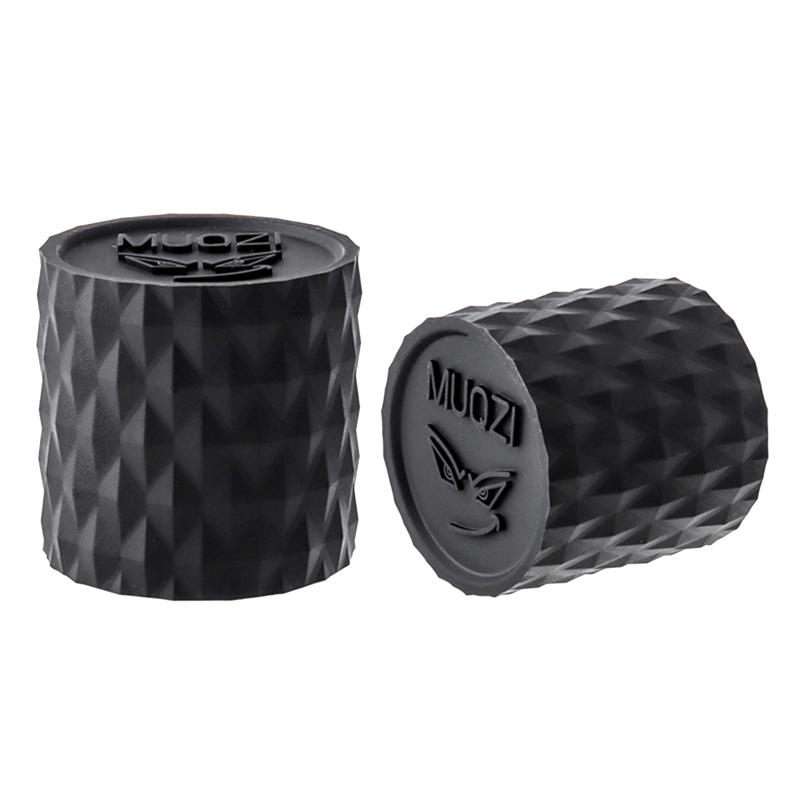 2Pcs Mountain Bike Handlebar End Cap, Ultra Light Silicone MTB Bike Handlebar Tape Protective Cover Anti-Skid End Plugs 1 чёрный