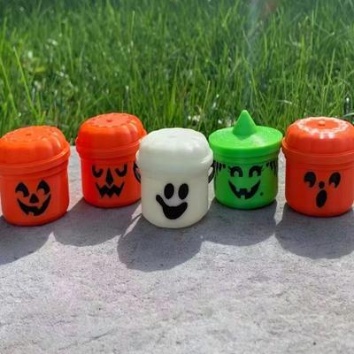 Pumpkin Bucket Halloween Pumpkin Buckets Small Treat Trick Or Buckets Holder Pail Mini Kids Basket Plastic Lantern Baskets
