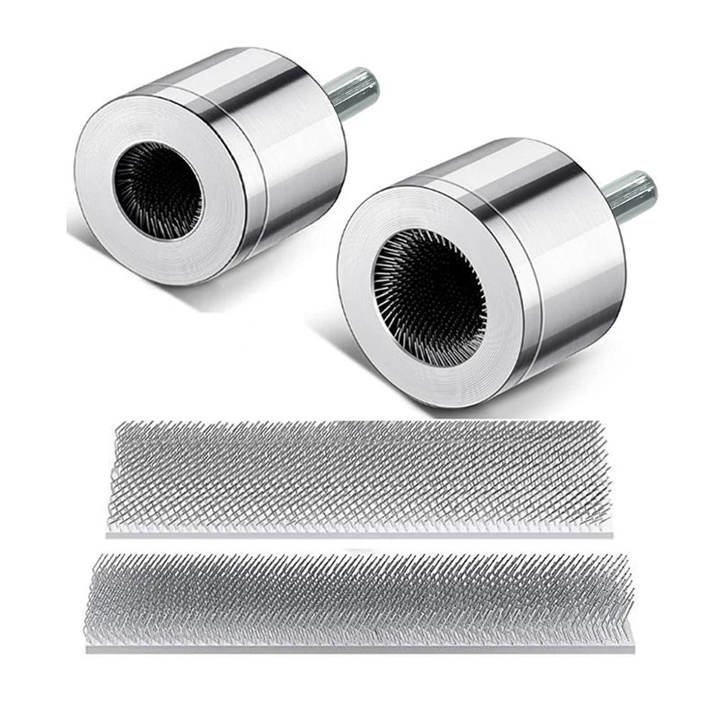 Metal Copper Pipe Cleaner Tube Cleaning Brush For Plumbers Electric Drill Bit Plumbing Cleaning Dual Head Battery Brush