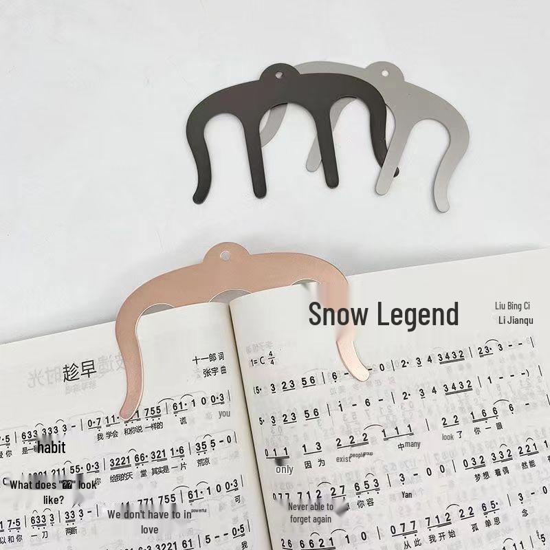Metal Music Note Bookmark Clip - Ideal Gift for Music and Reading Lovers
