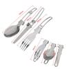 Ultralight Camping Cookware Utensils Outdoor Tableware Set Hiking Picnic Backpacking Camping Tableware Pot Pan 1-2persons