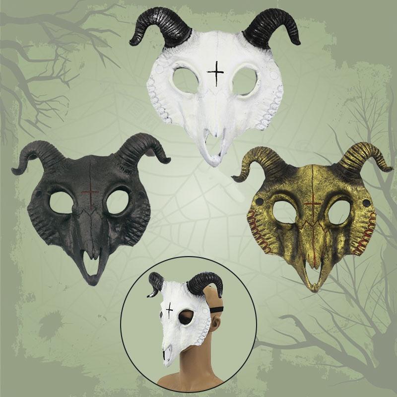 Einzigartige Ziegenmaske für Cosplay und Halloween Pu-Material