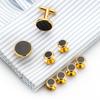 Hot-selling Gold Cuff Buttons In Europe and America, Boutique Cufflinks, Fashion Dress Sleeve Nails Cufflinks