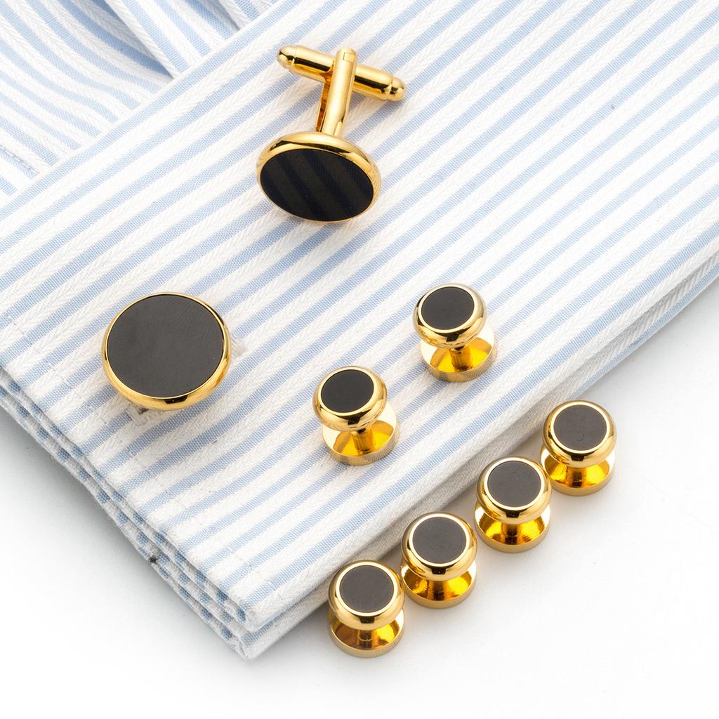 Hot-selling Gold Cuff Buttons In Europe and America, Boutique Cufflinks, Fashion Dress Sleeve Nails Cufflinks