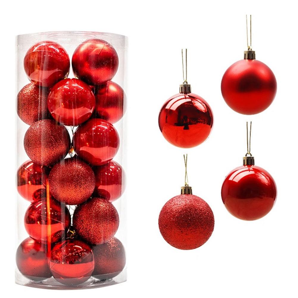 24pcs Christmas Balls Christmas Tree Ornaments Hanging Ball Xmas Tree Pendants Home Party Decor 2025 New Year Gifts Noel Navidad