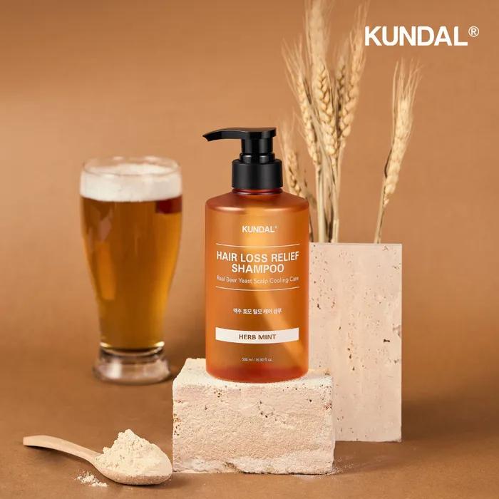 Bierhefe Anti-Haarausfall Shampoo 500ml Kräuter Minze