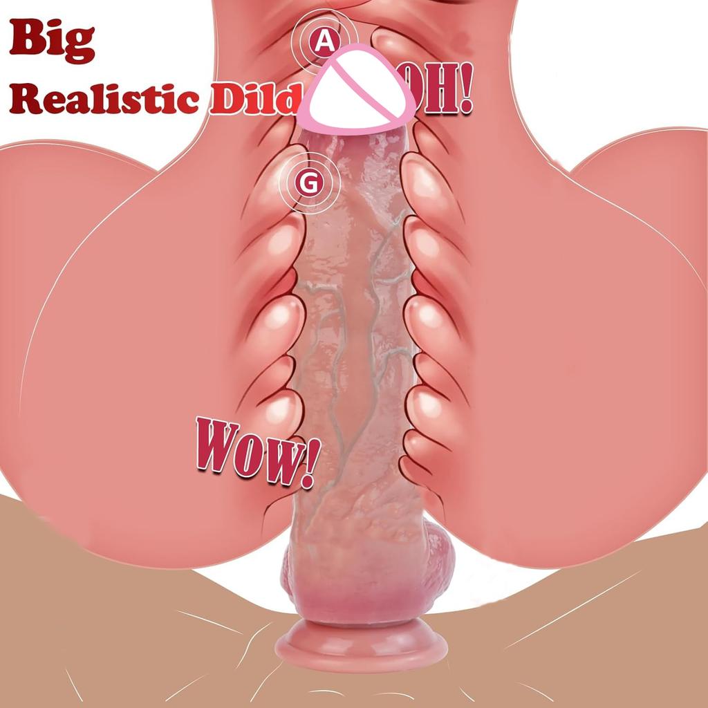 Realistic Big Dildo Sexy Adult Lifelike Penis Anal Plug for Stimulation Vagina Masturbator Thick Huge Dildos Sex Toys  for Women