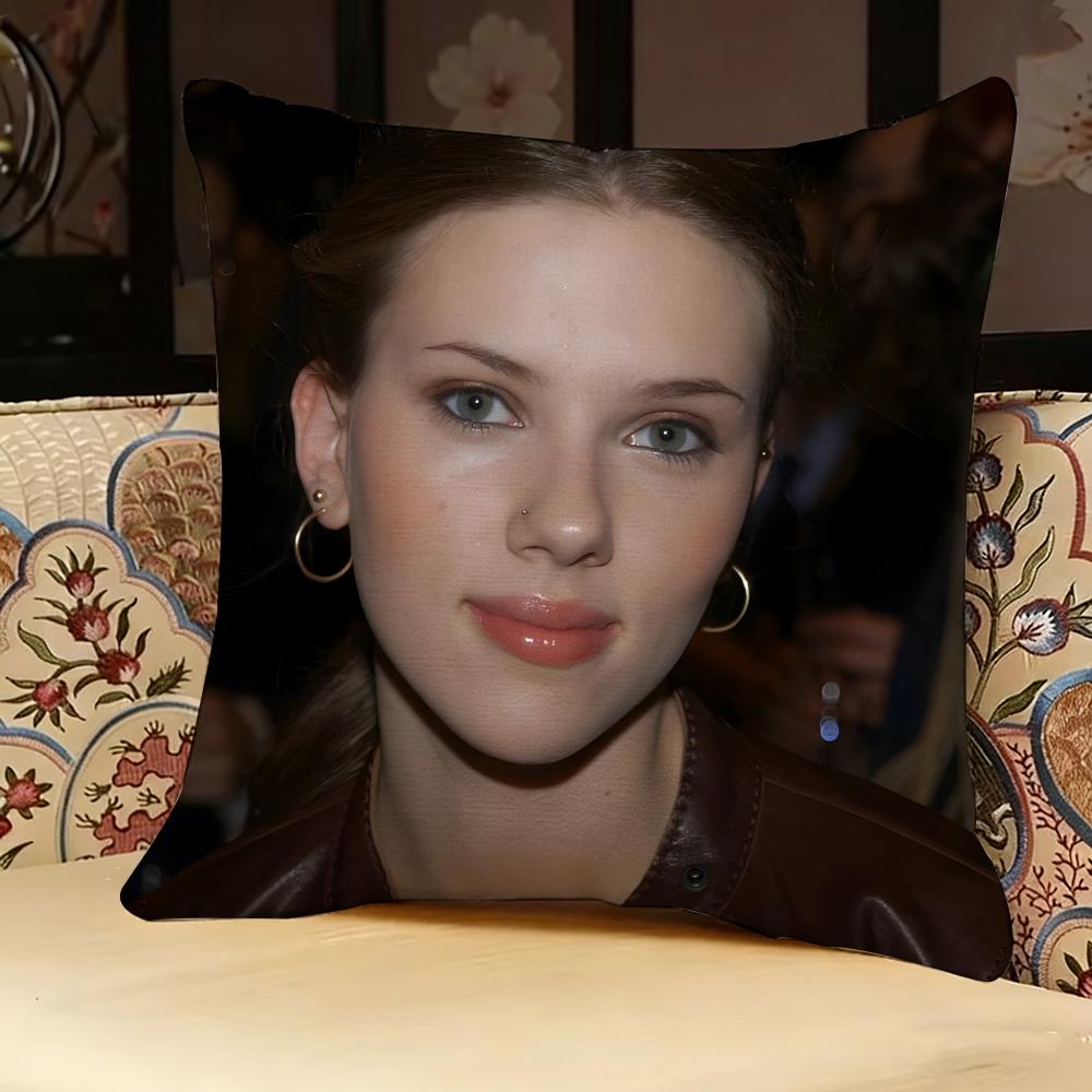S-scarlett Johansson Pillow Case Pillowcase, Double-sided Printed, Sofa Cushion, Bedroom Headboard Pillow