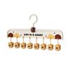 Non-Slip Hangers with Clips Multi-Clip Drying Rack Animal Claw Clip Clothes Hanger Wardrobe Organizer for Socks Underwear Home Dormitory Use