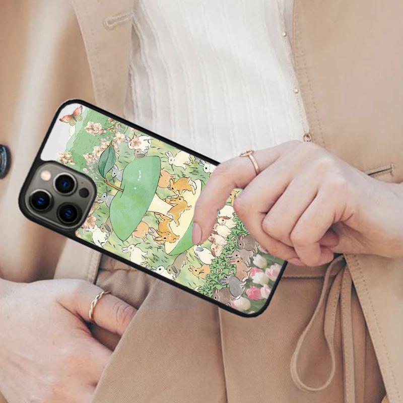 cartoon rabbits pattern Magnetic Phone Case For APPLE iPhone 17 Air 16 14 13 12 Pro Max 15 Plus Wireless Charge MagSafe Cover