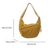 2024 NEW Dumpling Bags Nylon Bag for Girl Student Solid Color Fashion Shoulder Bags Crossbody Bag