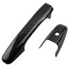 For Honda Civic Coupe 2 Door 2006 2007 2008 2009 2010 2011 Car Carbon Fiber Style Exterior Door Handle Moulding Cover Trim Decor