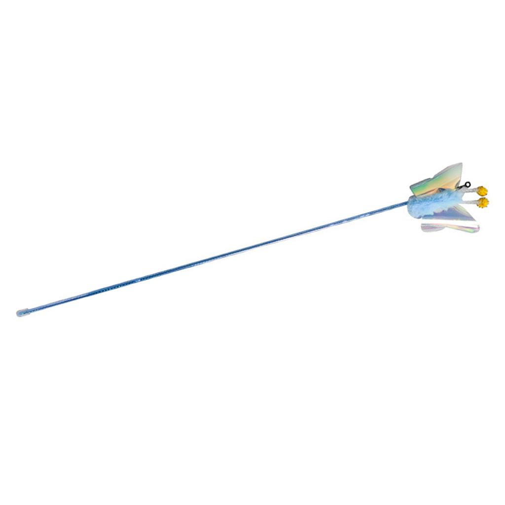 Cat Teasing Stick Telescopic Boredom Relief Interactive Attractive Kitten Teaser Wand for Indoor