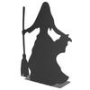 Book Ends Multipurpose Exquisite Witch Design Stainless Iron Decorative Bookends for Shelves Home Decor Office Desk