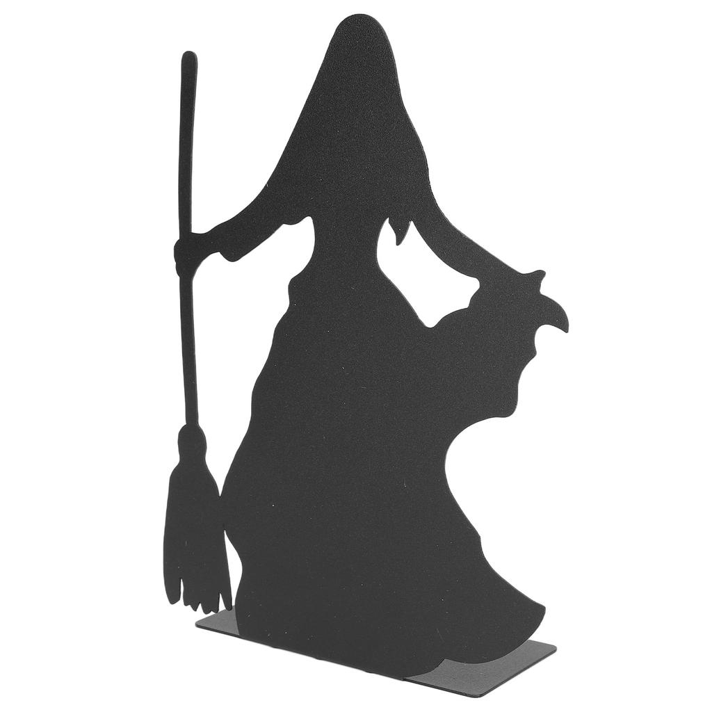 Book Ends Multipurpose Exquisite Witch Design Stainless Iron Decorative Bookends for Shelves Home Decor Office Desk