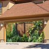 2D American Suburban House Mixed Shrub Patio Decor Backdrop