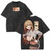 Mein Dress-Up Darling Kitagawa Marin Kawaii Grafikdruck T-Shirt Herren Damen Retro Gewaschen Rundhals Baumwolle T-Shirt Oversize Sommer Neues Oberteil