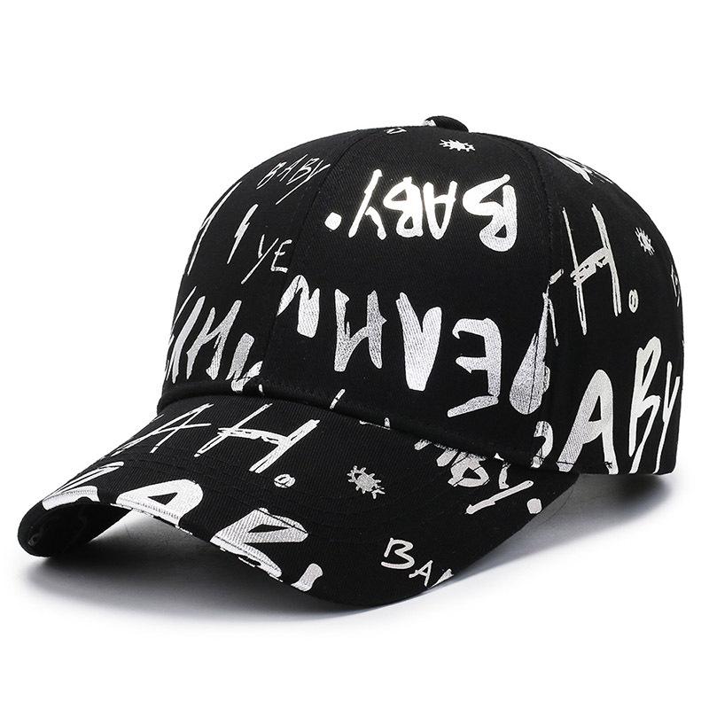 Graffiti Alphabet Baseball Hat Men's and Women's Versatile Sunshade Casual Cap Outdoor Couple Hip Hat Travel