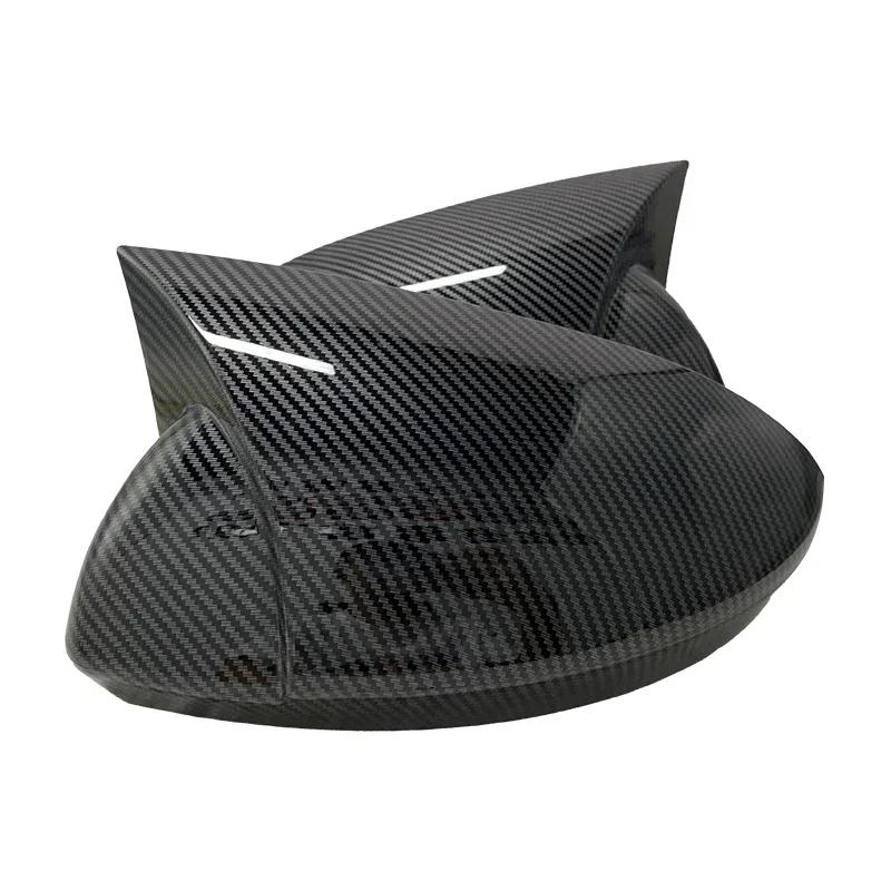Copertura per specchietto retrovisore laterale per auto nero lucido, adesiva per Renault Megane 4 MK4 2016-2020 Bat Rear View