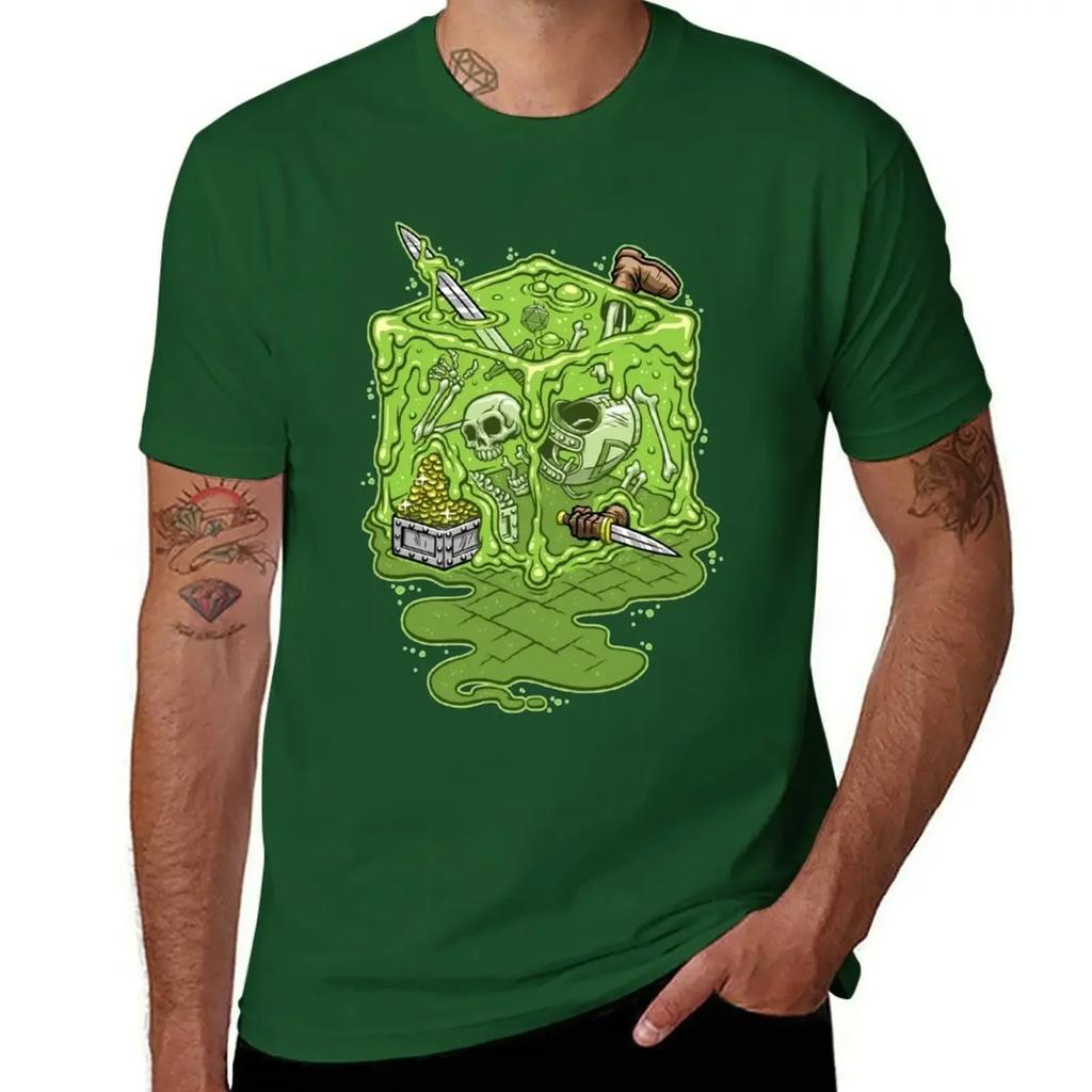GELATINOUS CUBE! T-Shirt Street Wear Summer Clothes Man Clothes Anime Stuff Men's T Shirts