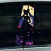 1/2pcs Anime Lovely Girl Car Stickers DIY Car B-pillar Cover Scratches Waterproof Durable Decoration Auto PET Decals