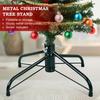 Metal Christmas Tree Stand Folding Xmas Tree Stand Base for Artificial Christmas Trees Fits 0.75-1.25 Inch Pole