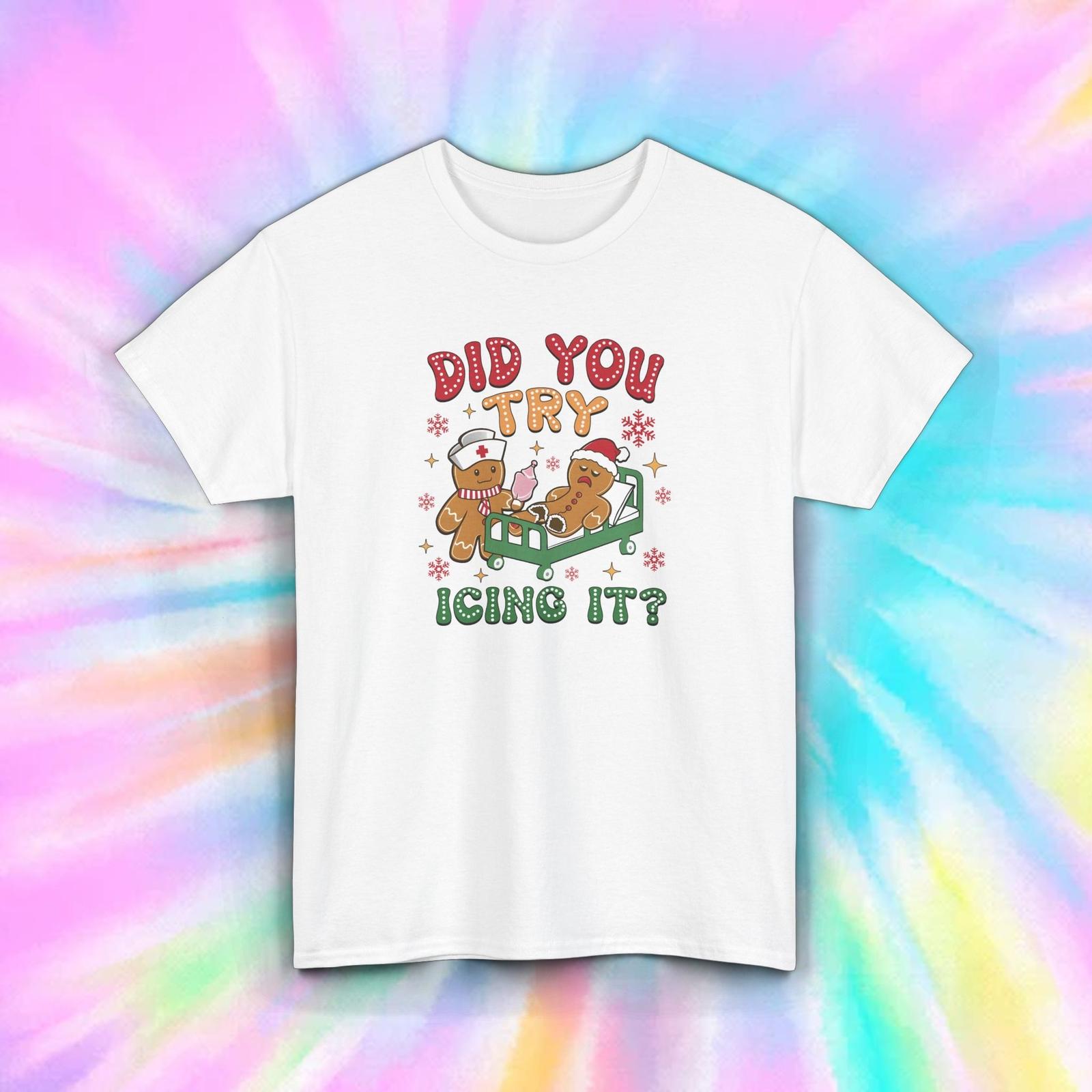 Icing It Gingerbread Shirt S-5XL Funny Nurse Christmas Cookie Holiday Tee XXXXL
