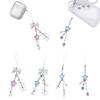 Cute Bowknot Phone Charm Acrylic Star Pendant Keychain Ornament Bag Accessory