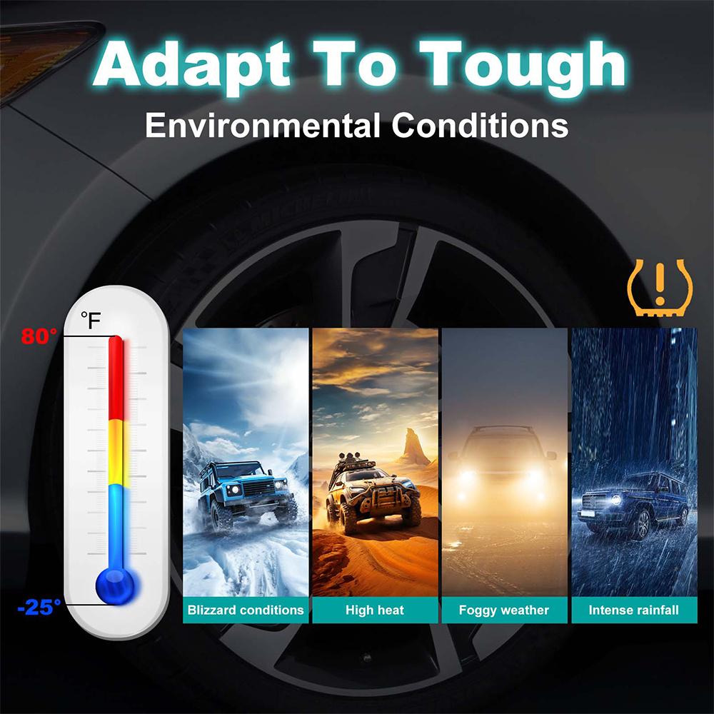 1/4pcs TPMS Sensors for Chevrolet Holden Tata Buick GMC Cadillac Mahindra Car Tire Pressure Sensors Interior Sensors 433MHz