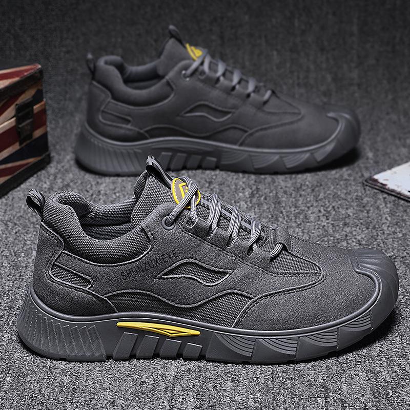 

Oulylan Fashion Safety Shoes Men Steel Wire Rotary Buckle Work Sneakers Indestructible Shoes Anti-smash Anti-puncture Work Shoes 44