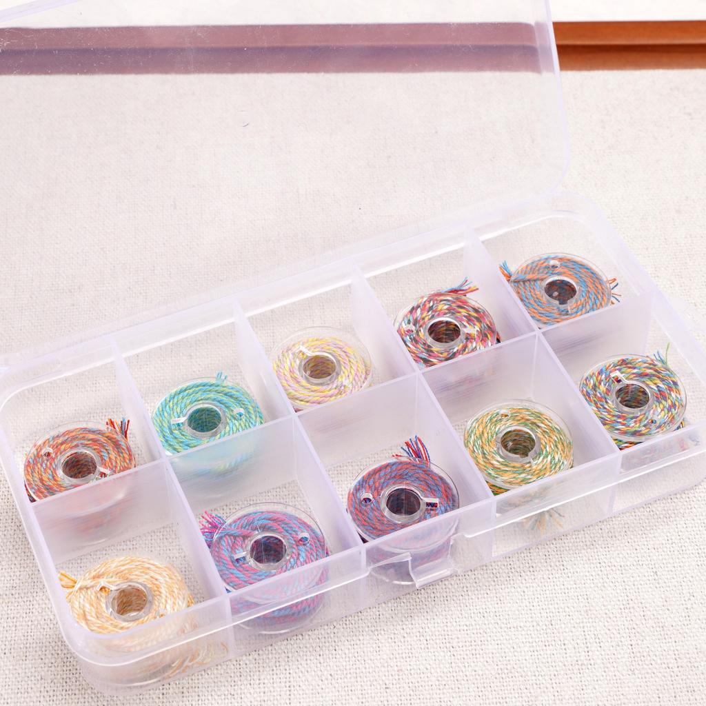 1box Colorful Cotton Thread String DIY Beading Braided Bracelet Jewelry Making