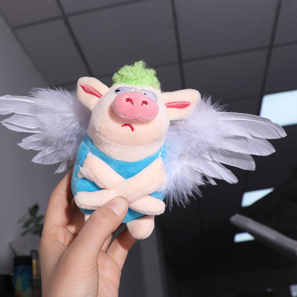 Plush Stuffed Wing Cotton Doll Soft 20CM Doll Feather Wings Cotton Doll‘s Cloth  Doll Accessories