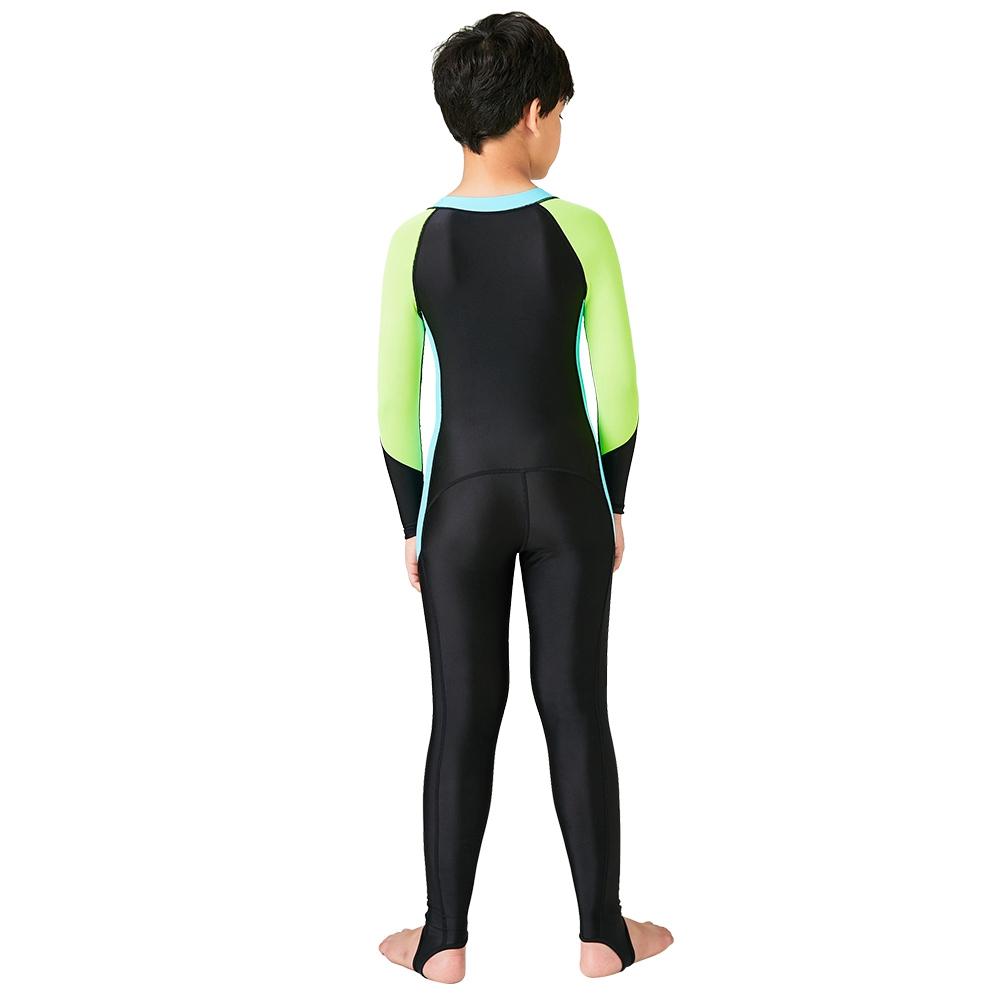 Children Diving Suit Sunscreen Swimsuit Long Sleeve One Pieces Quick Dry Kid Wetsuit(12#(XL) )