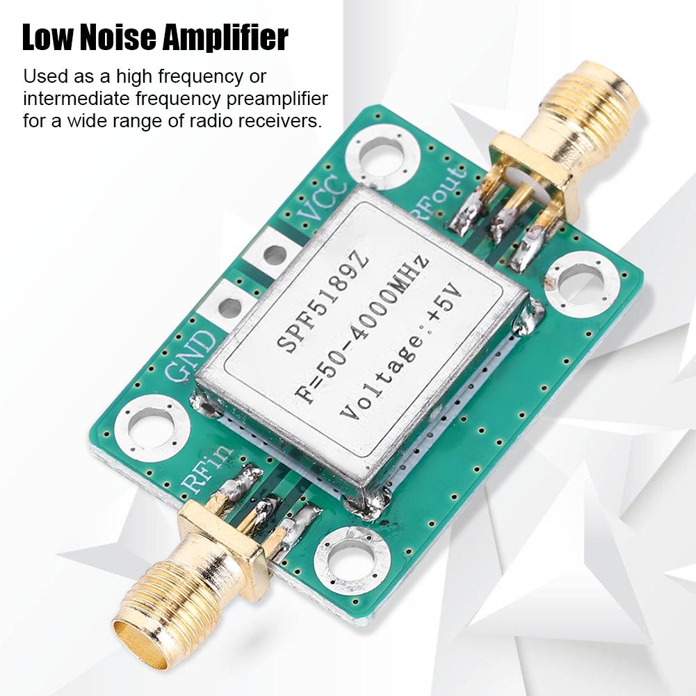 Placă Modul Amplificator RF cu Zgomot Redus (LNA) 50 4000 MHz cu Ecranare