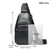Men's Bag Chest Leather Trendy Shoulder Top Layer Cowhide Crossbody Soft Backpack Casual
